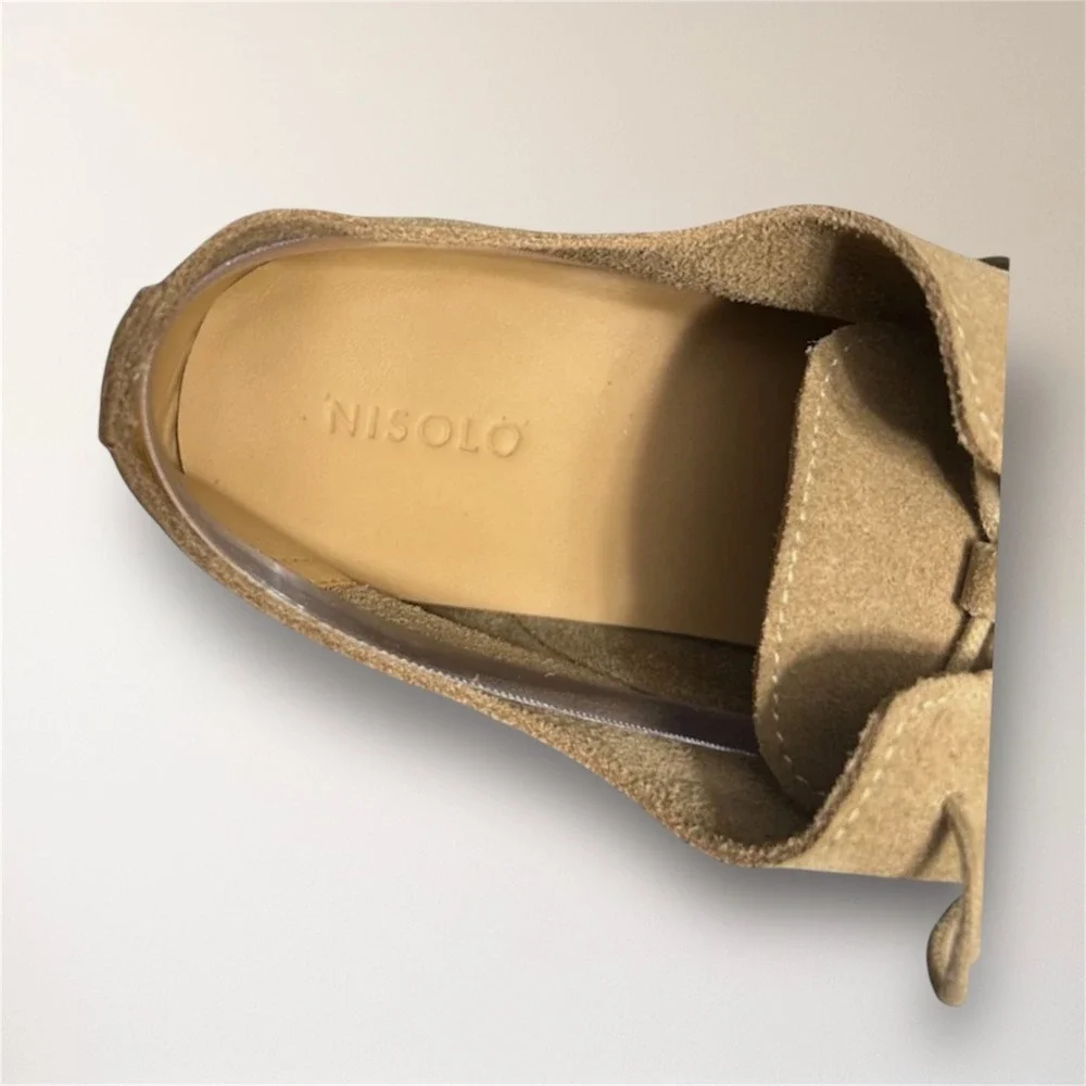 Nisolo‎ Men's 8 Stone Sedona Suede Travel Derby Oxford Leather Shoes New in Box